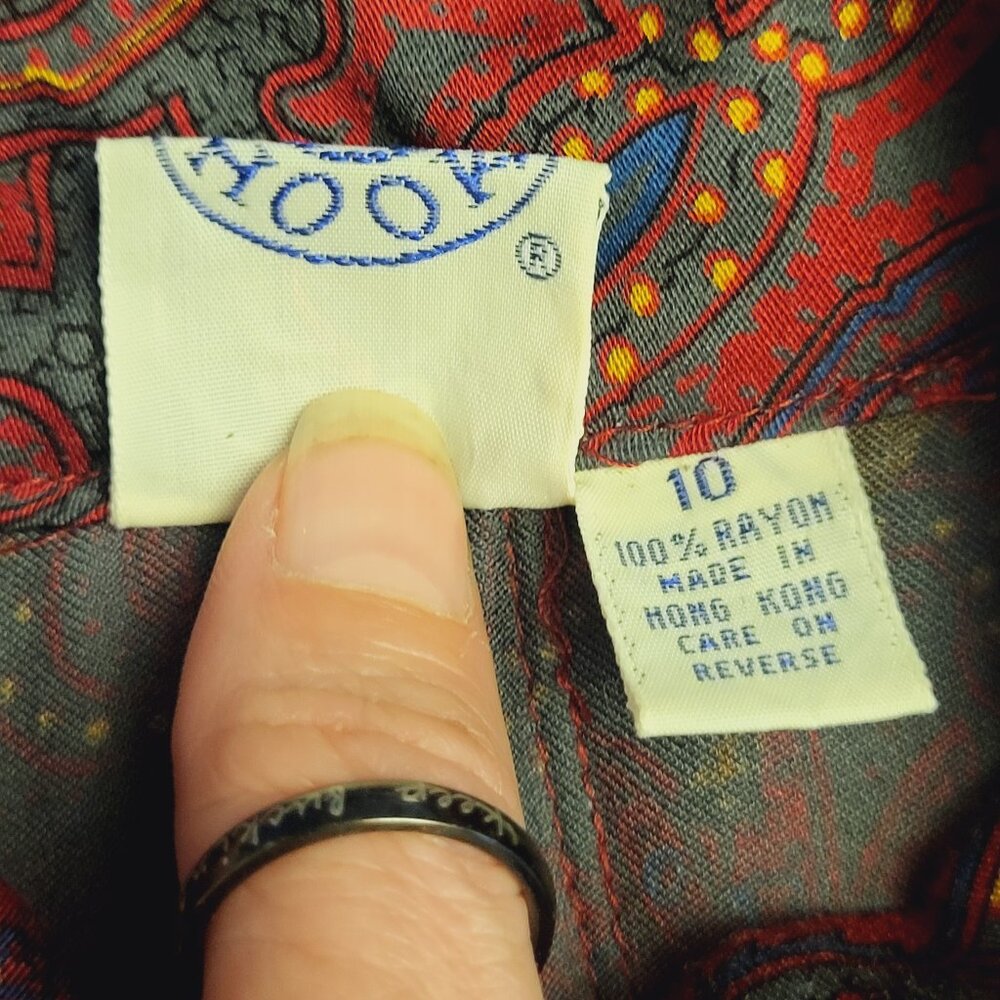Vintage J.G. Hook ~ Sz 10~Equestrian Button Up w/Scarf~Excellent/New Condition - Picture 10 of 10